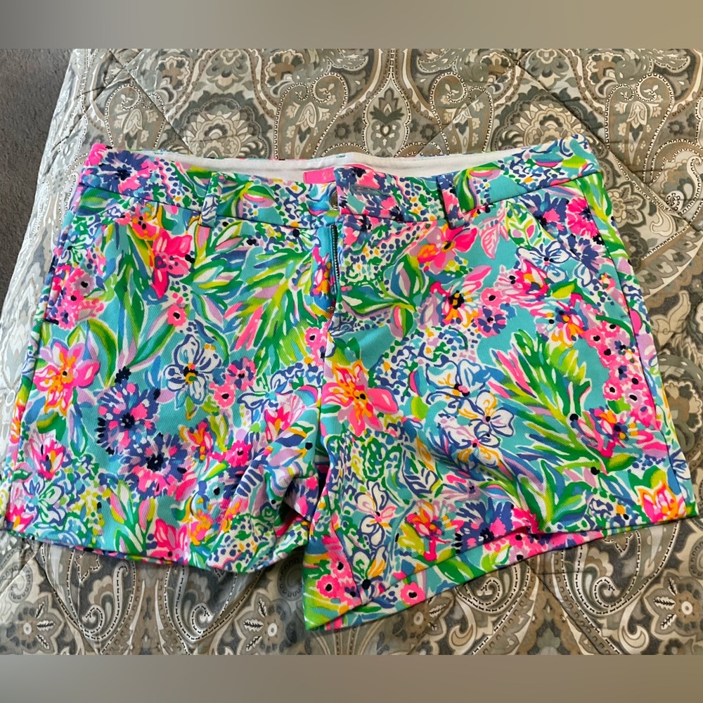 Lilly Pulitzer Callahan Knit Shirts Amalfi Blue Alligator Aisle Size 10